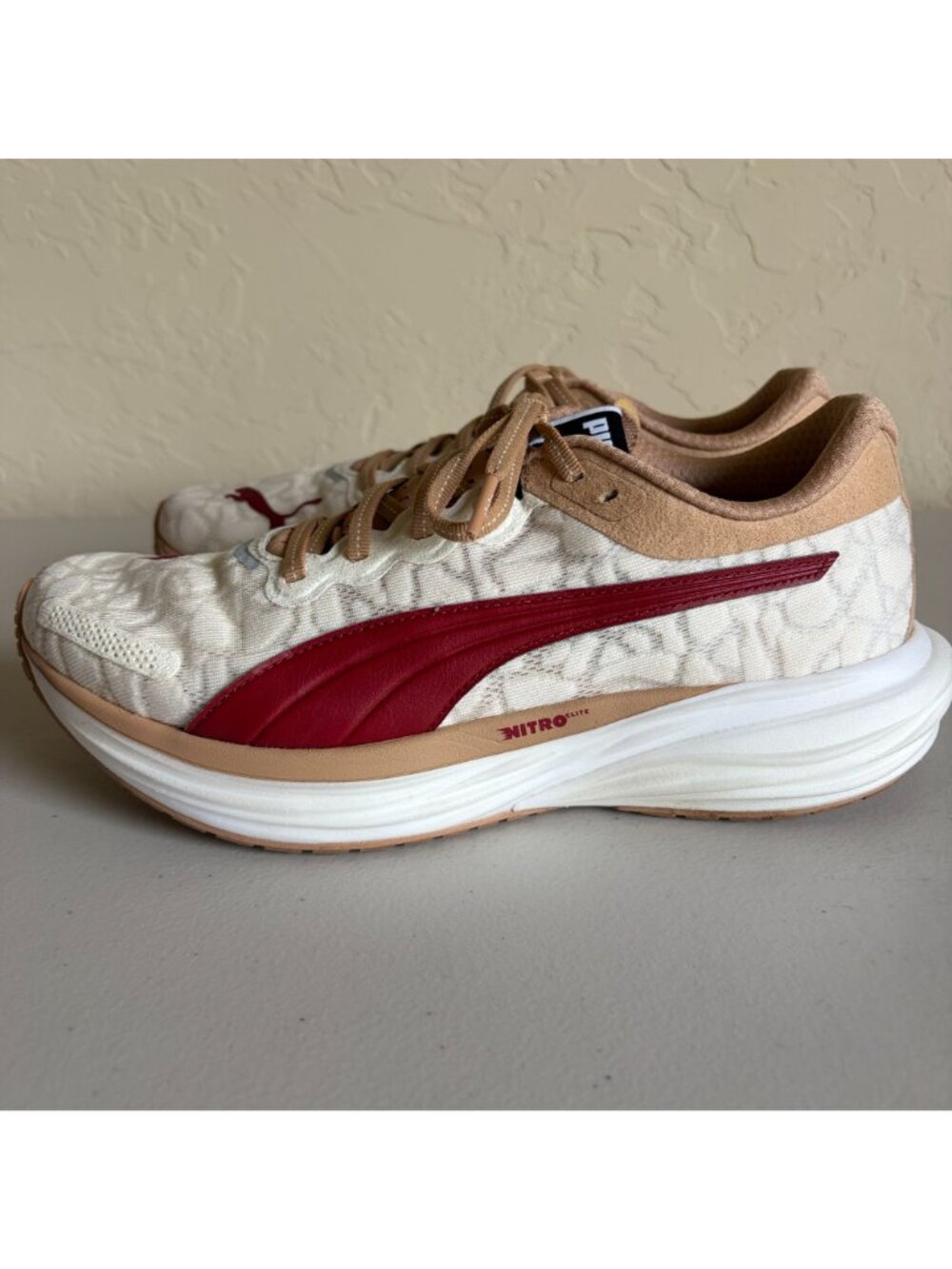 Puma x Ciele Deviate Nitro 2 Dusty Tan Red Athletic Running Shoes Men's US 8 - Picture 2 of 9